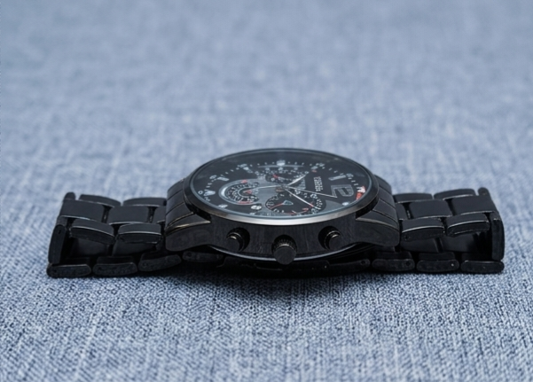 Blackout Chrono Stealth Watch – Matte Black Gunmetal Dial