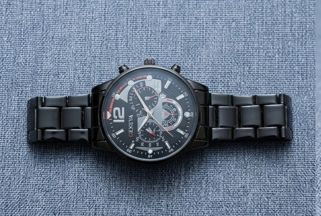 Blackout Chrono Stealth Watch – Matte Black Gunmetal Dial