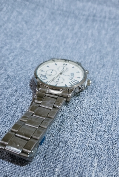 Arctic Steel Silver Watch – White Dial Roman Numeral Bracelet