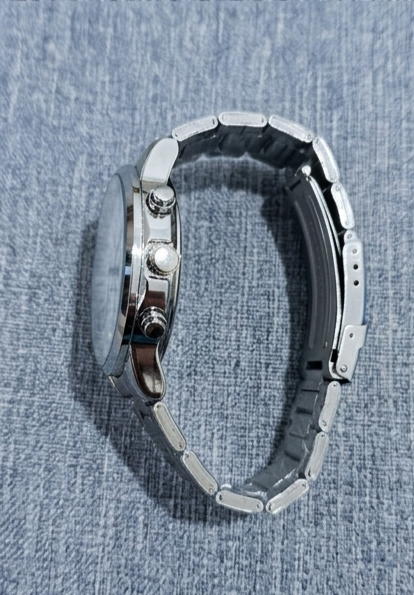 Arctic Steel Silver Watch – White Dial Roman Numeral Bracelet