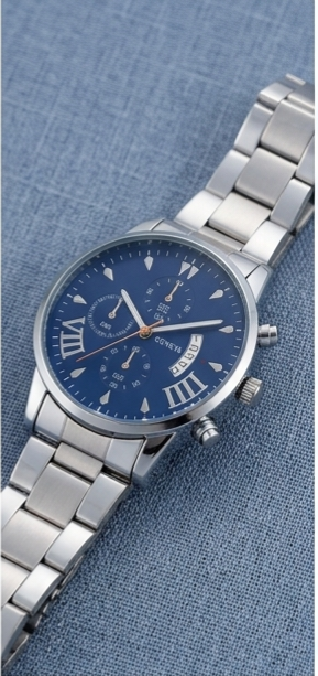 Navigator Limited Blue Edition Watch – Gold Accent Steel Bracelet